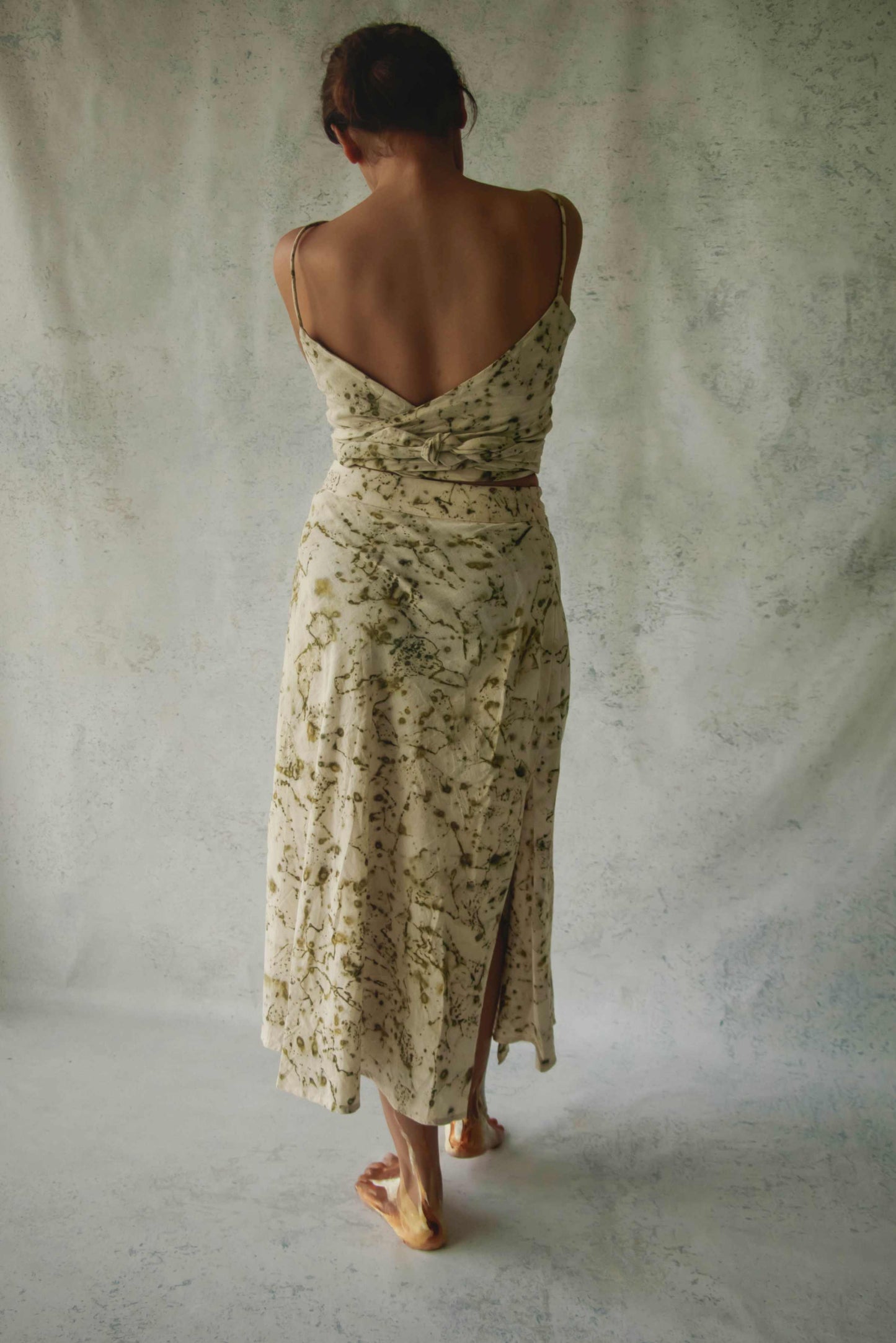 BITS OF GREEN - Skirt set