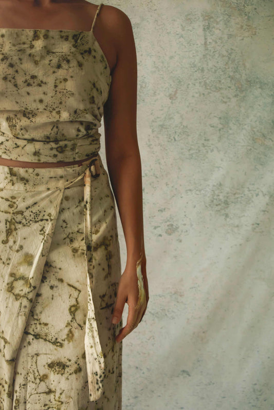 BITS OF GREEN - Skirt set