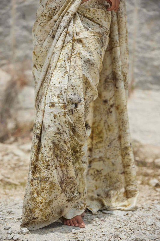 LOST IN FOREST - Mulberry Silk Saree