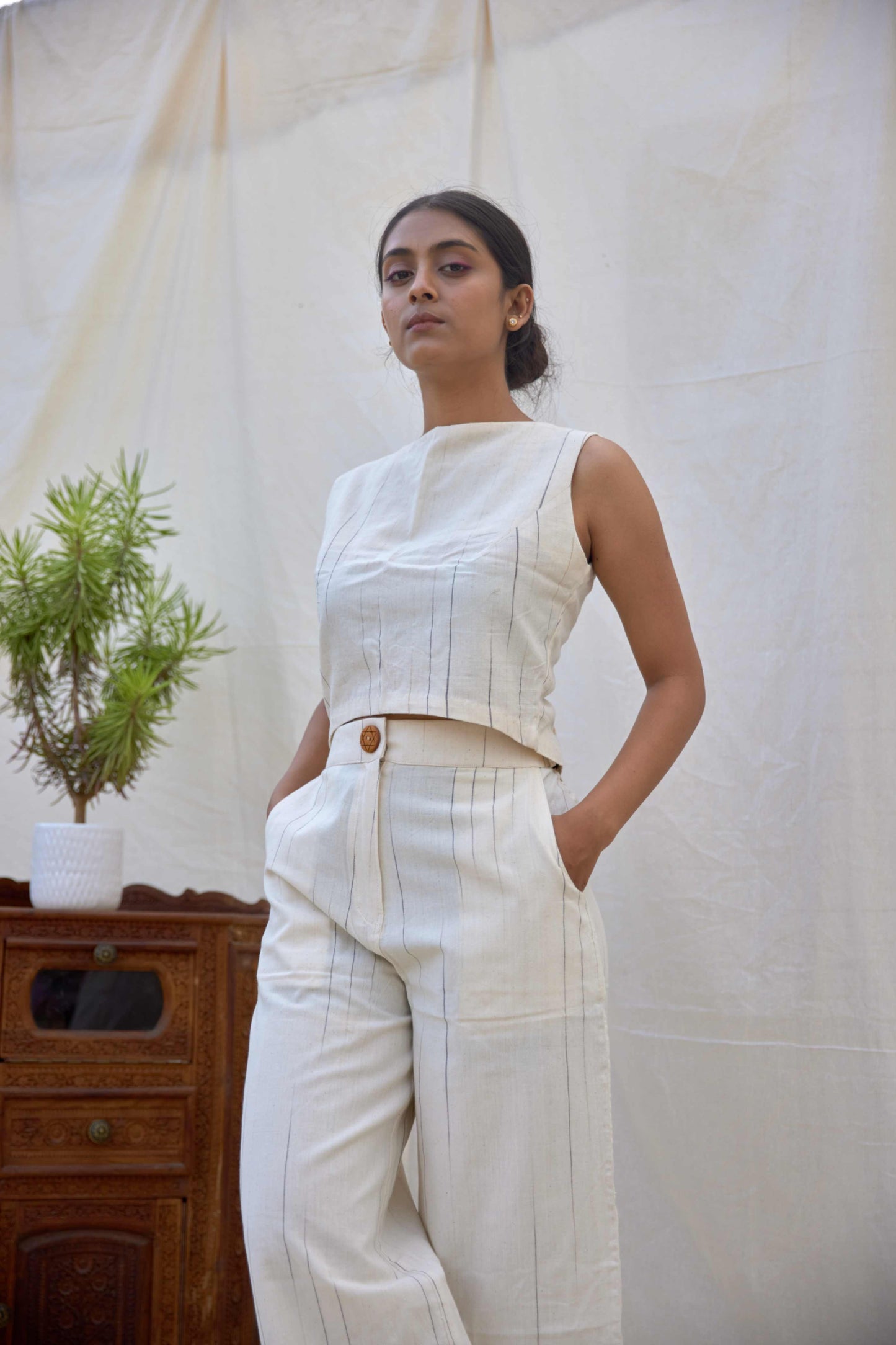UNDYED - Natural stripes set