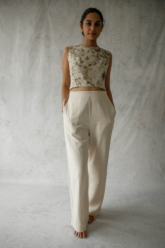 BITS OF GREEN - Tie-back top