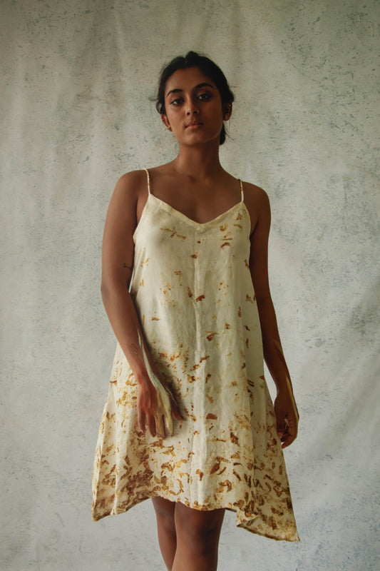 BLOOMS OF FALL - Short Slip Dress