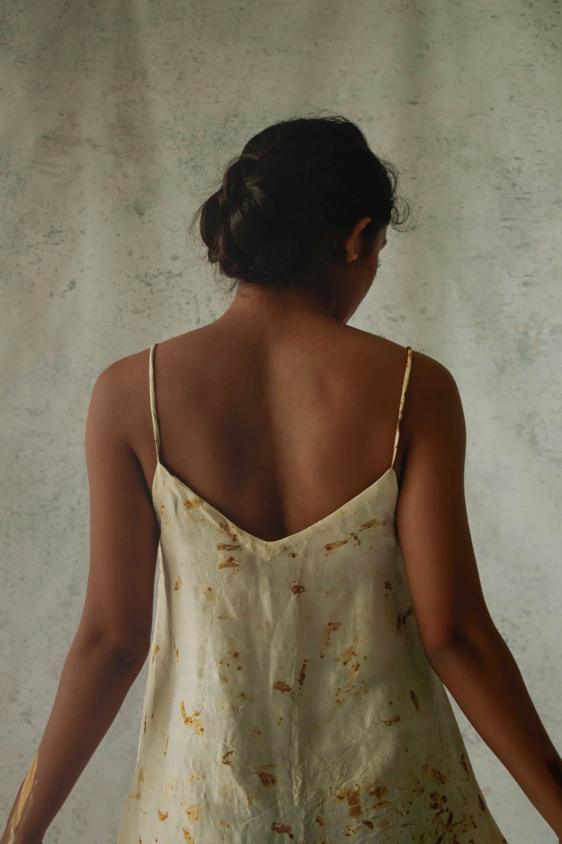 BLOOMS OF FALL - Short Slip Dress