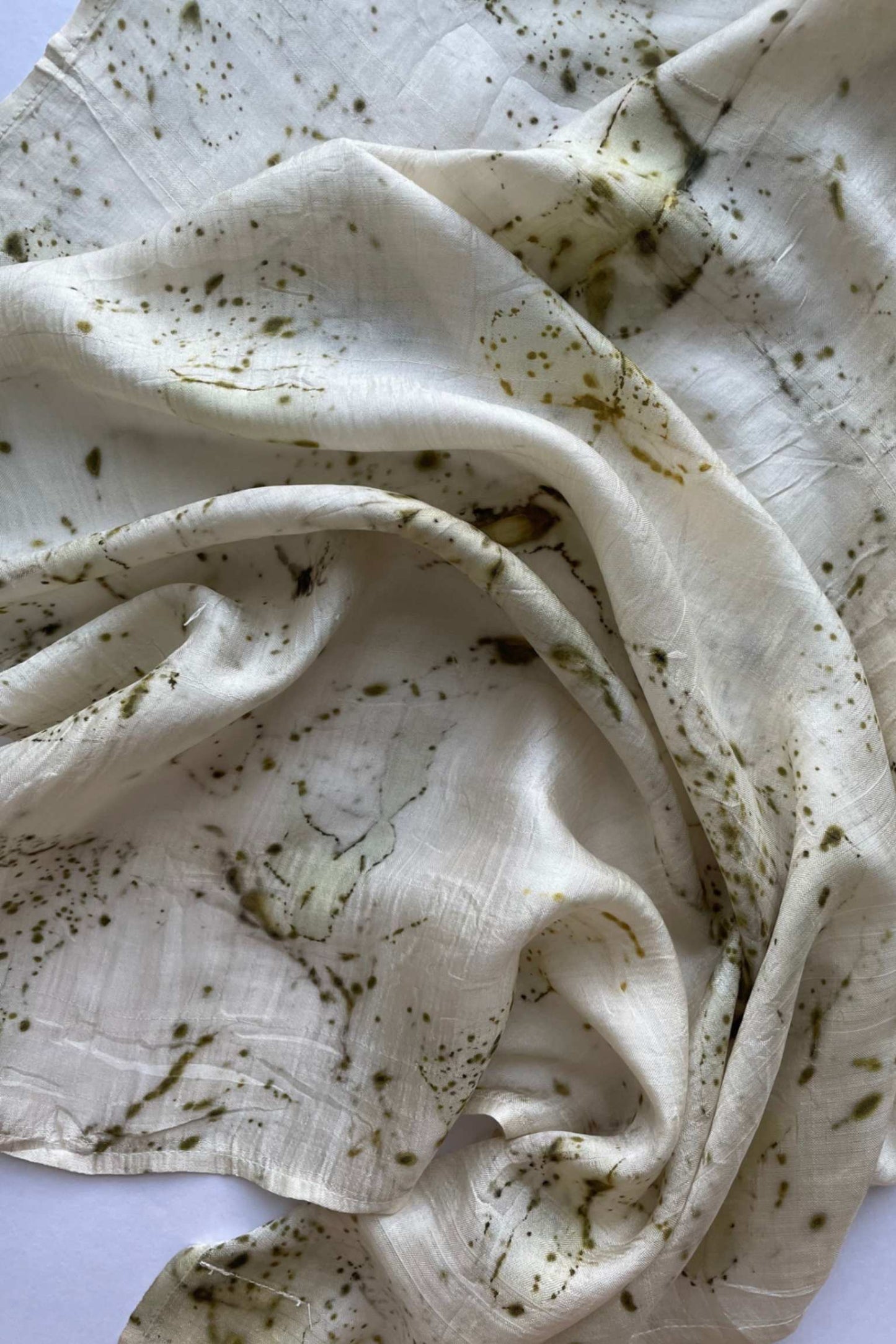 BITS OF GREEN - Mulberry Silk Scarf