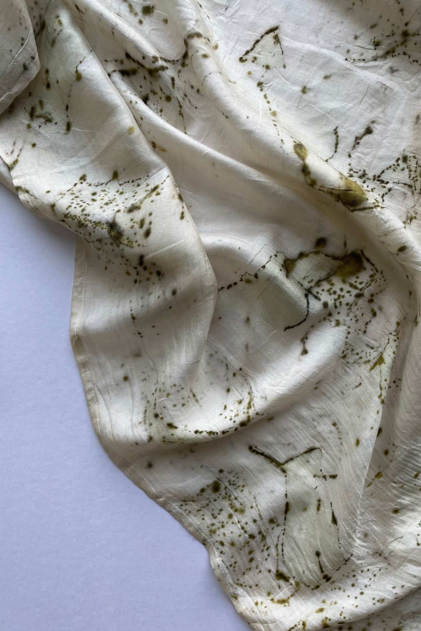 BITS OF GREEN - Mulberry Silk Scarf