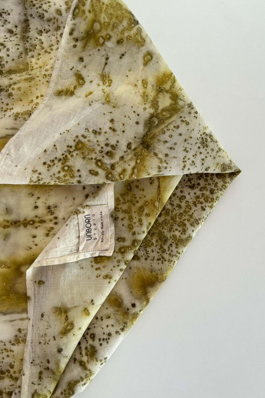 LOST IN FOREST - Handspun Cotton Scarf