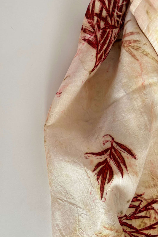 SCARLET SAGE - Mulberry Silk Scarf