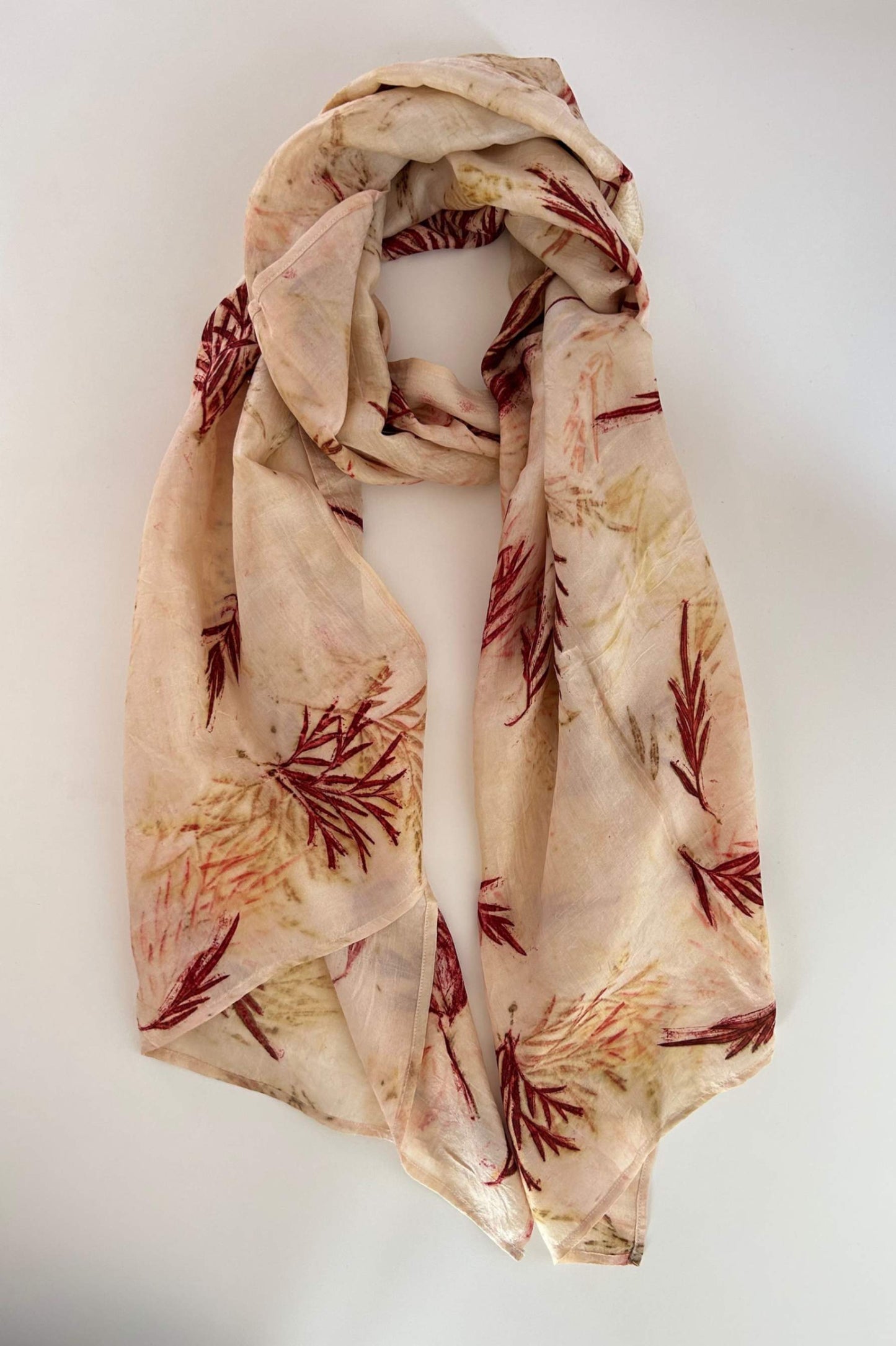 SCARLET SAGE - Mulberry Silk Scarf