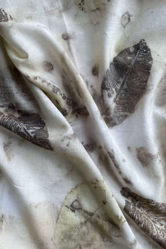 PERENNIAL AUTUMN - Handspun Cotton Scarf