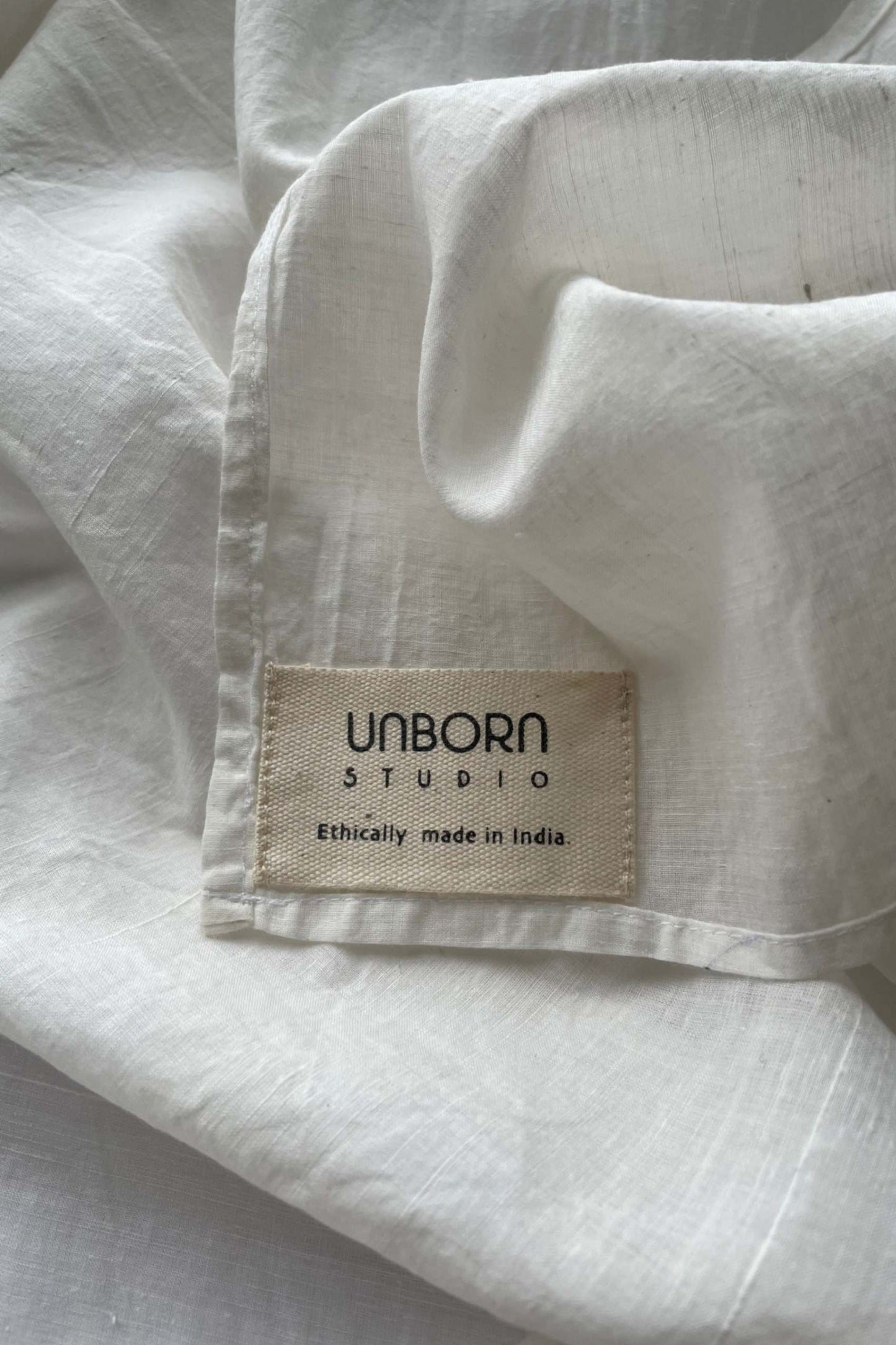 WHITE - Khadi Cotton Scarf