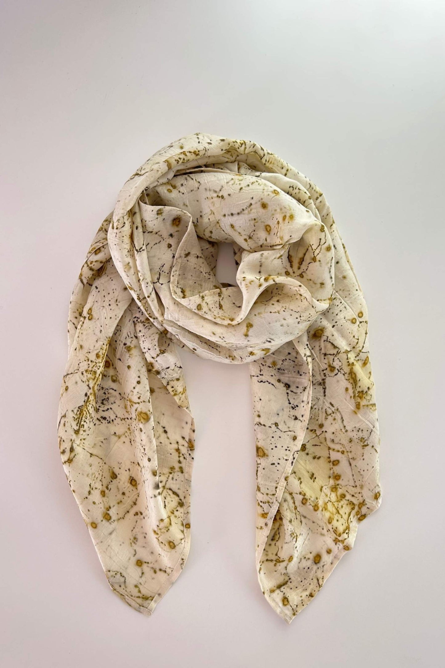 BITS OF GREEN - Mulberry Silk Scarf