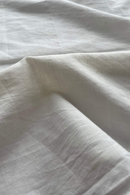 WHITE - Handspun Cotton Scarf