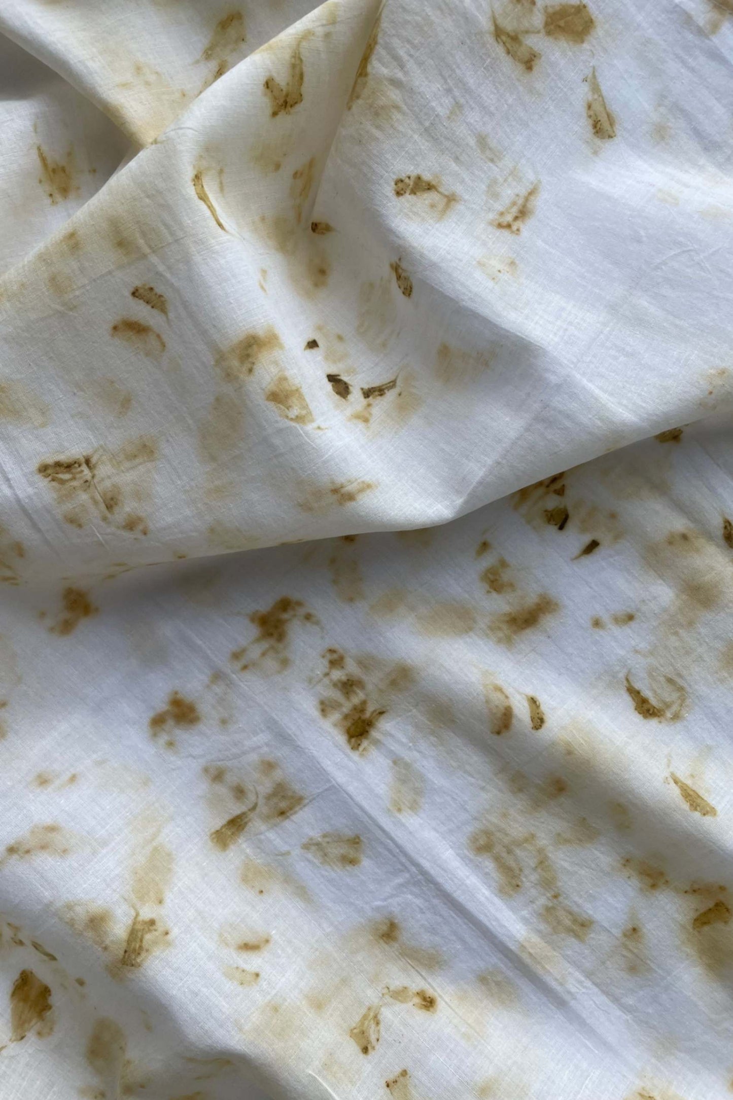 BLOOMS OF FALL - Handspun Cotton Scarf