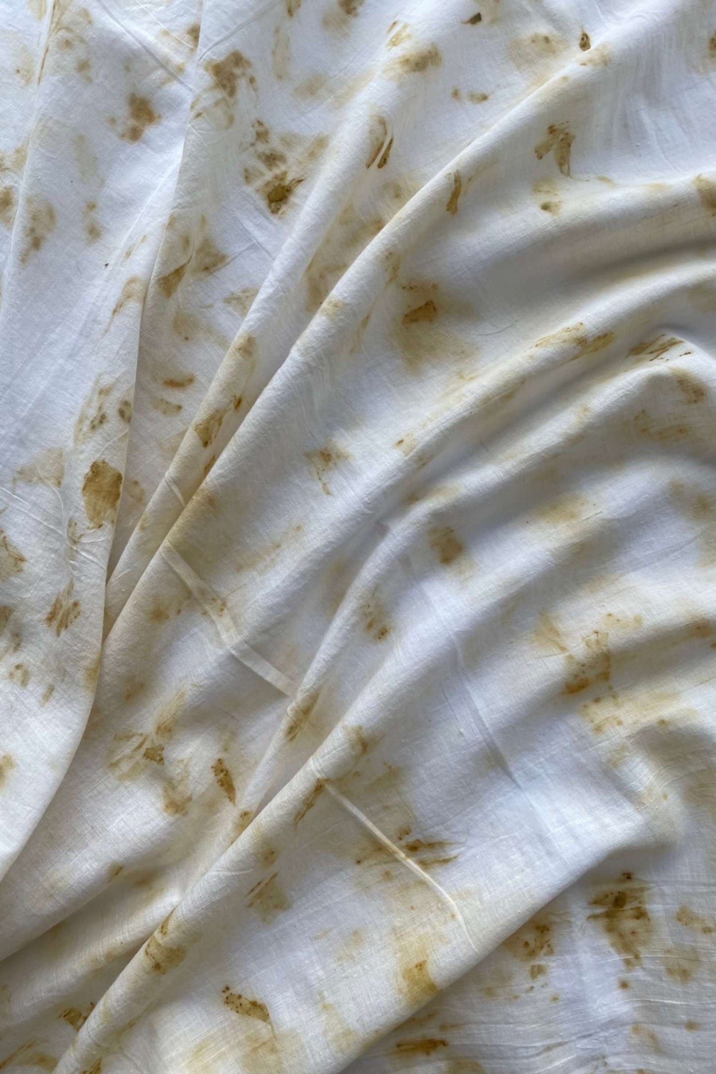 BLOOMS OF FALL - Handspun Cotton Scarf