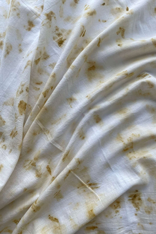 BLOOMS OF FALL - Handspun Cotton Scarf