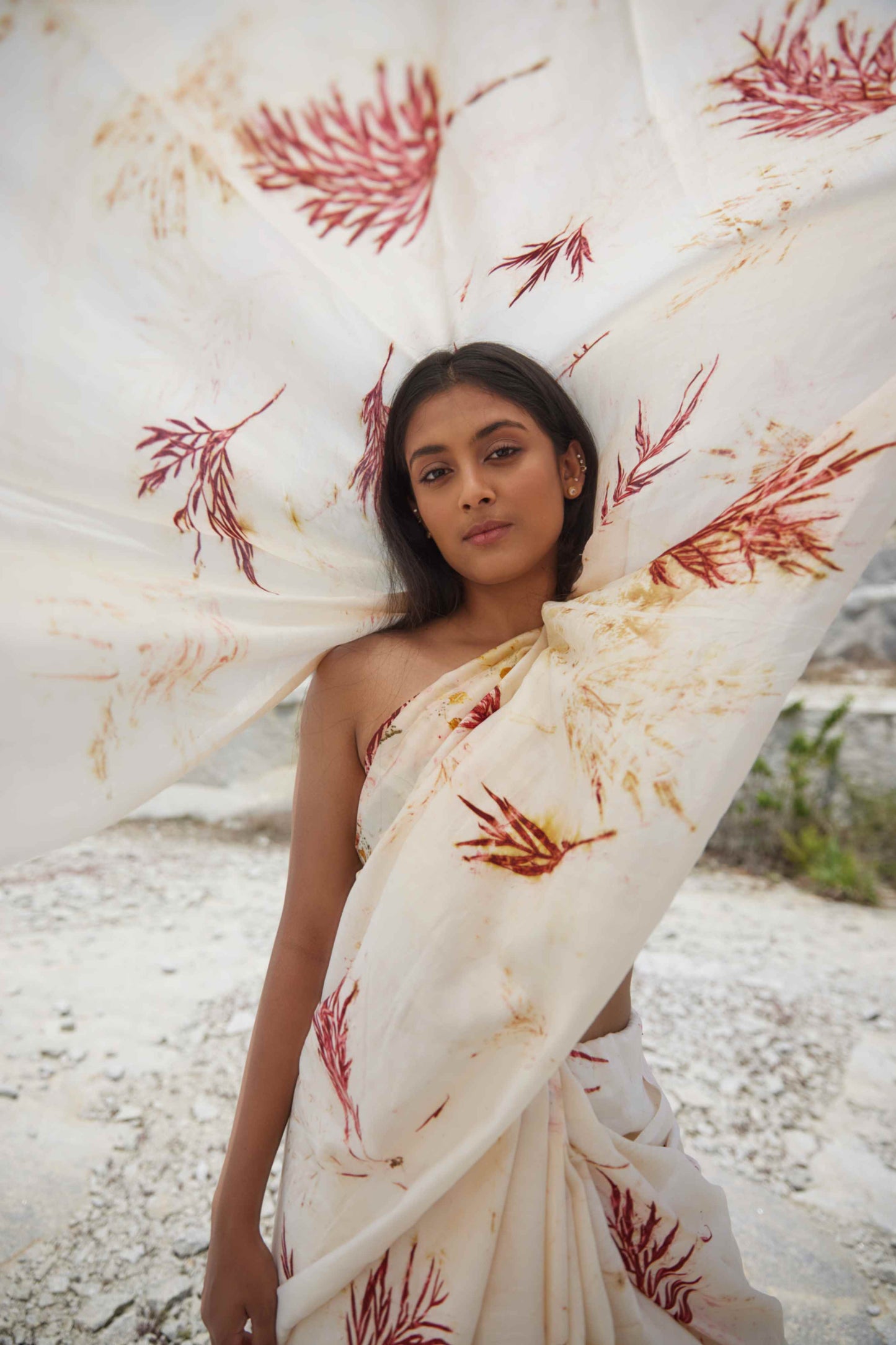 SCARLET SAGE - Mulberry Silk Saree