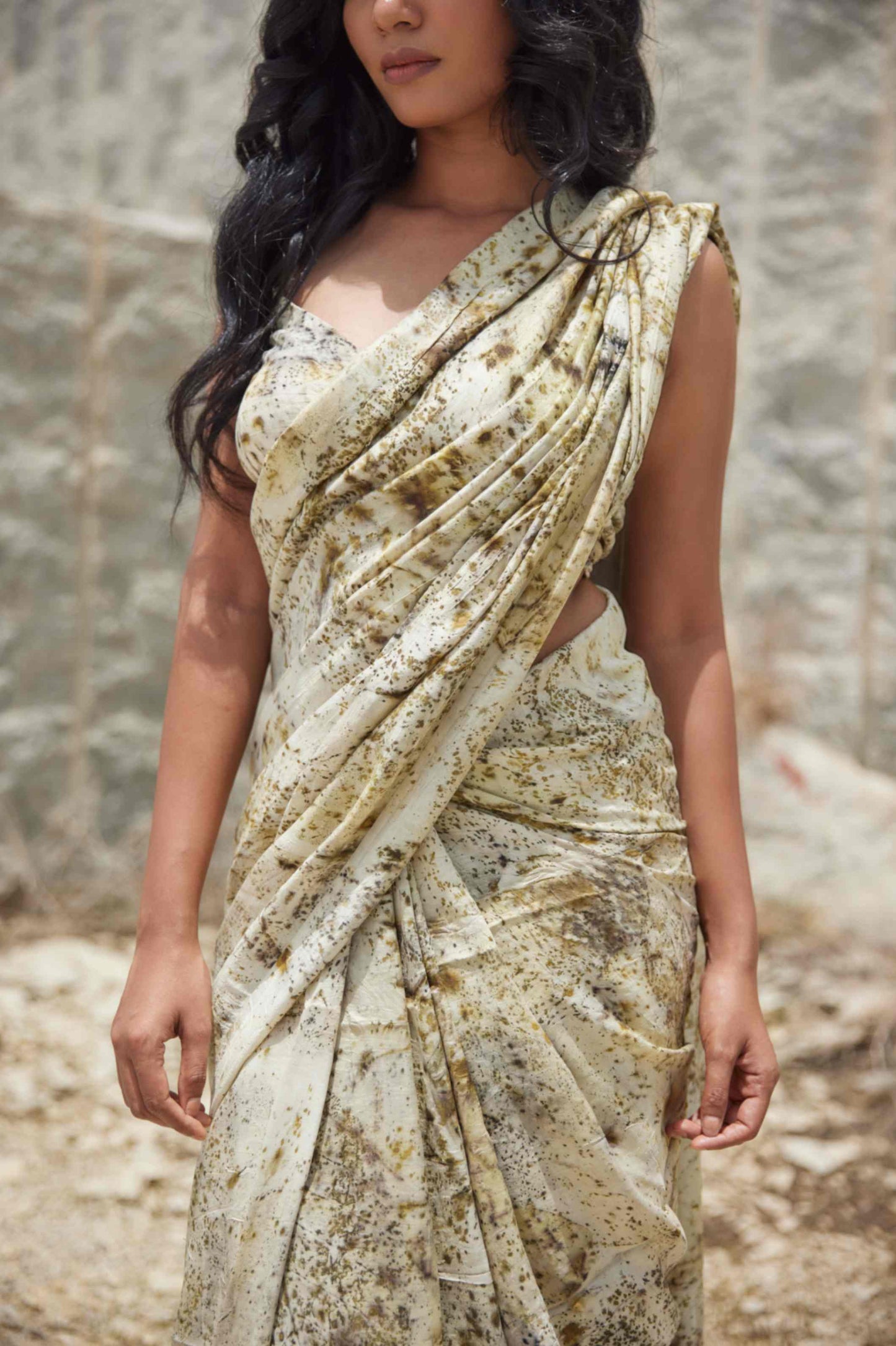 LOST IN FOREST - Mulberry Silk Saree