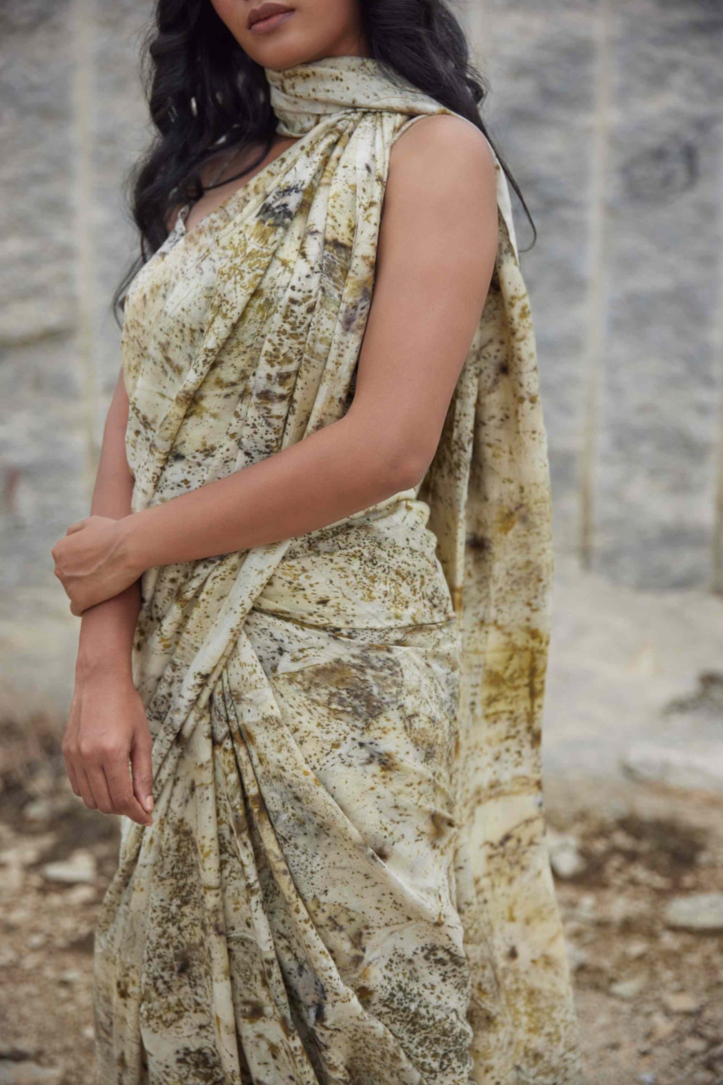 LOST IN FOREST - Mulberry Silk Saree