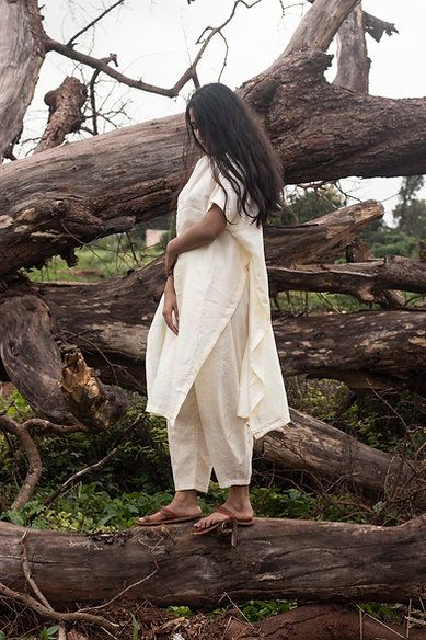 UNDYED - High slit top set