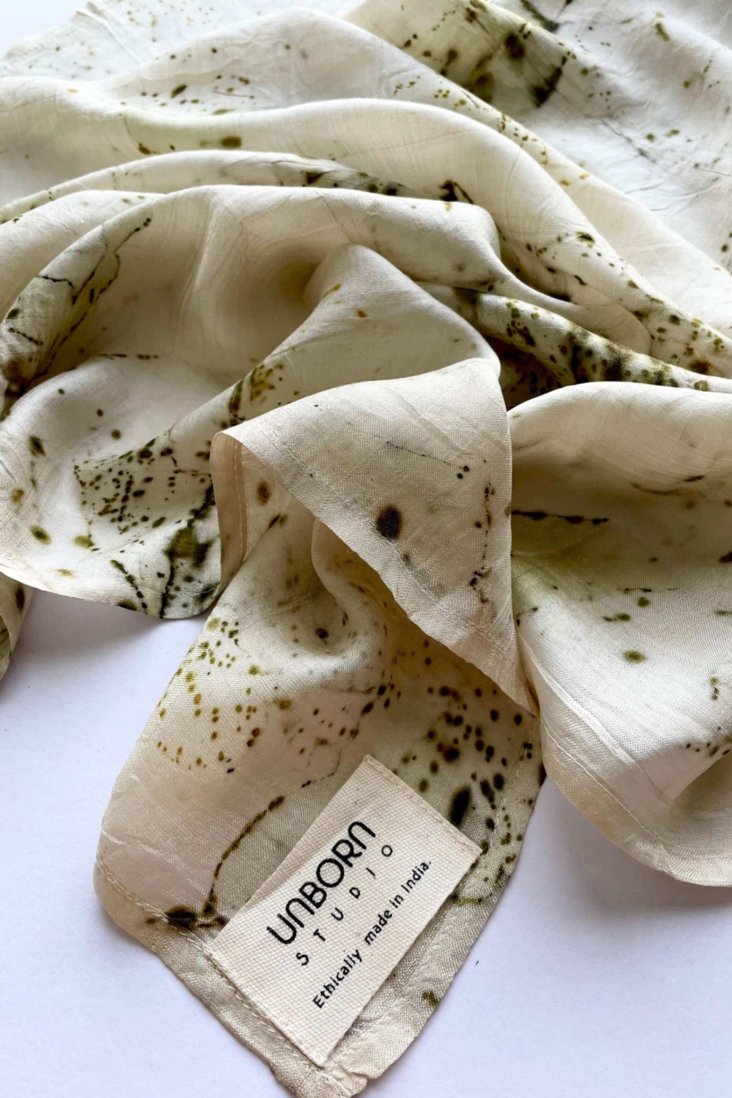BITS OF GREEN - Mulberry Silk Scarf