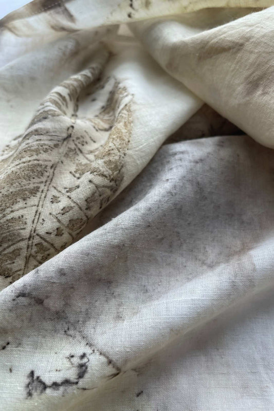 PERENNIAL AUTUMN - Handspun Cotton Scarf